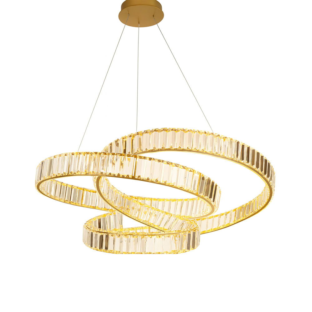 Elegant Crystal Ring Chandelier