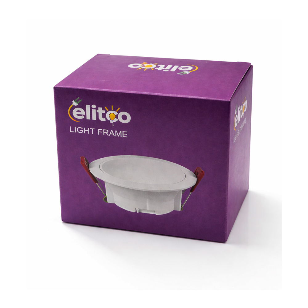 Elitco Light Frame White Downlight Packaging