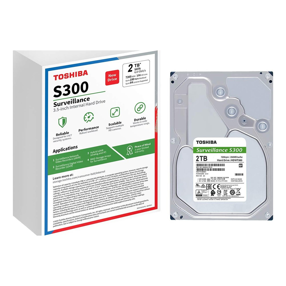 2TB TOSHIBA SURVEILLANCE HDD-3