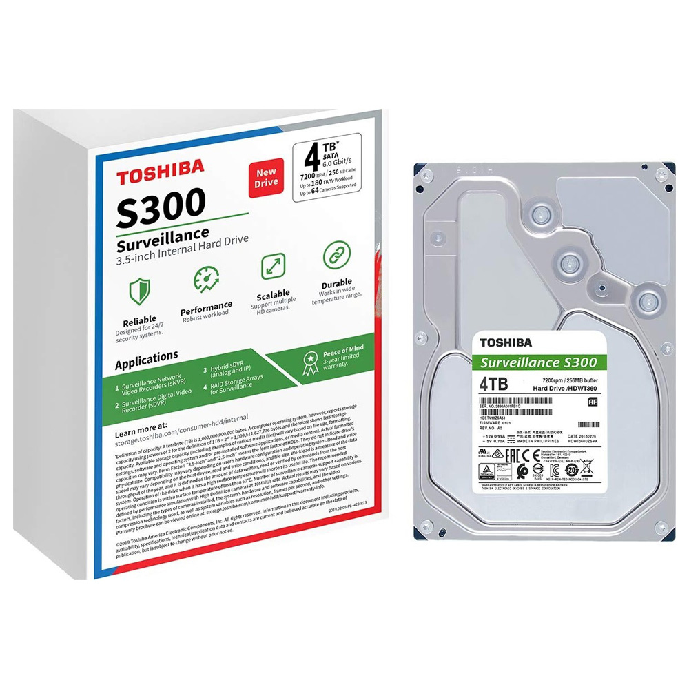 4TB TOSHIBA SURVEILLANCE HDD-3