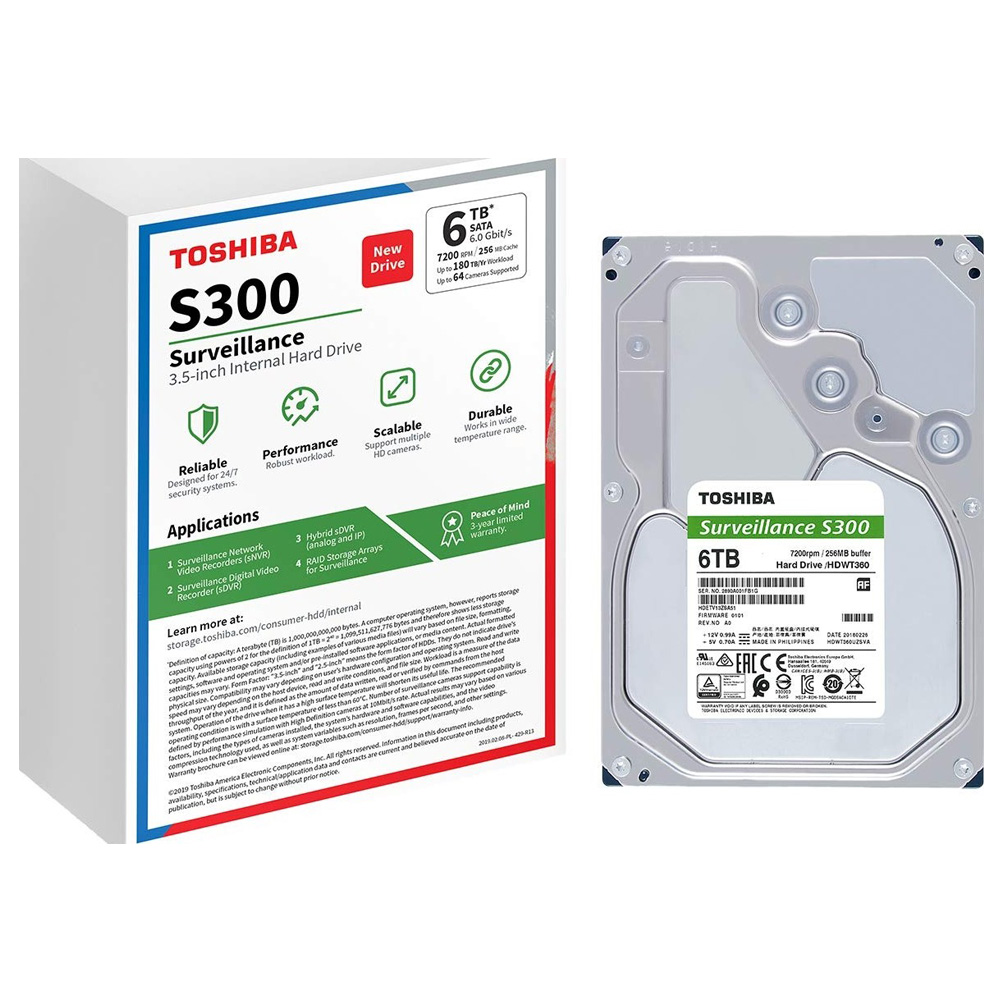 6TB TOSHIBA SURVEILLANCE HDD-3