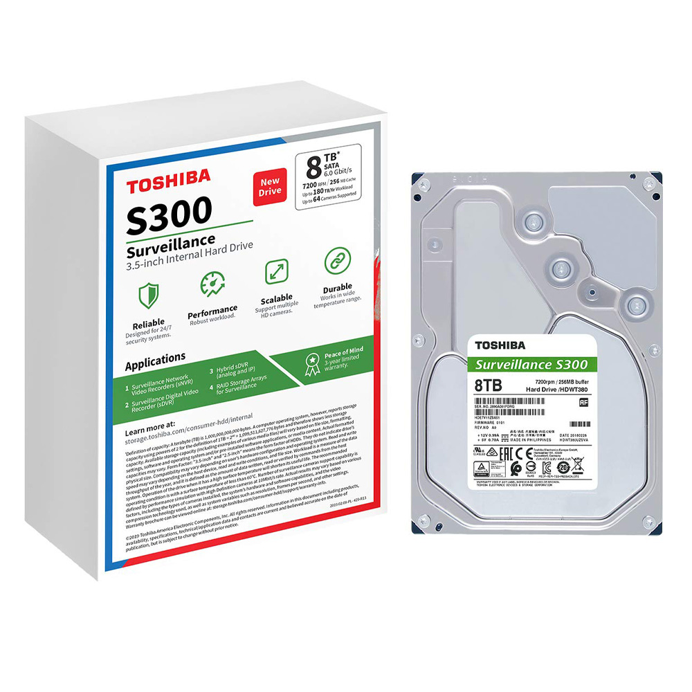 8TB TOSHIBA SURVEILLANCE HDD-3